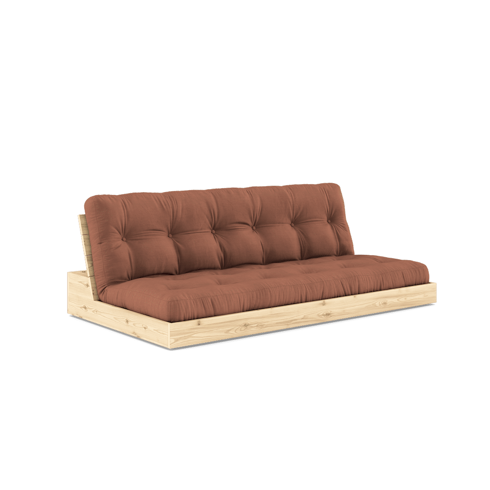 Design BASE KLARE LACKIERT W. 5-Schicht GEMISCHTE MATRATZE TON BROWN