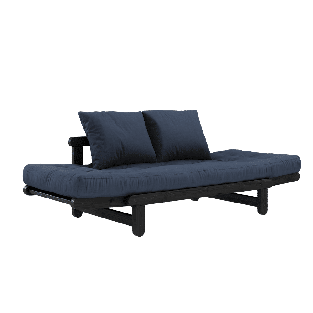 Karup Design BEAT BLACK LACQUERED W. BEAT MATTRESS SET NAVY