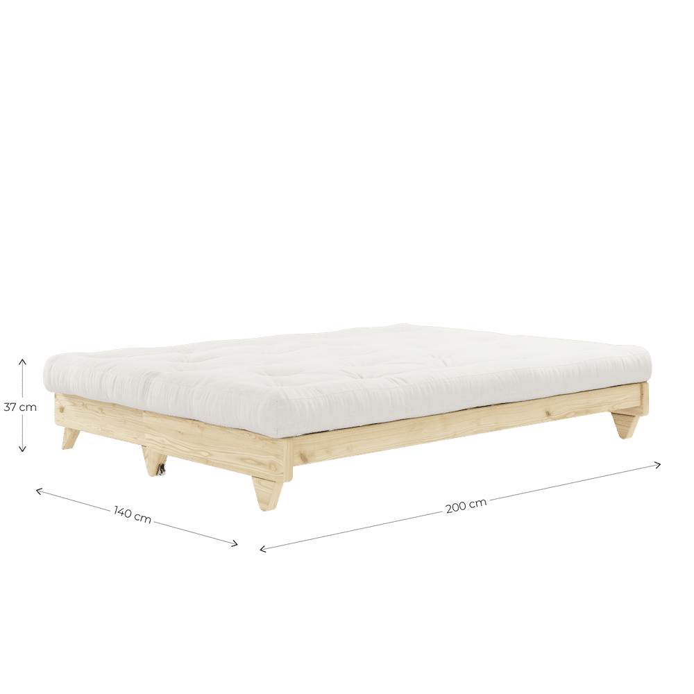 Karup Design FRESH CLEAR LACQUERED W. FRESH MATTRESS NATURAL