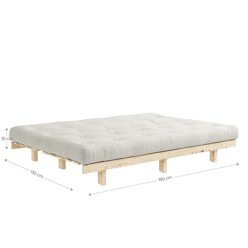 Karup Design LEAN RAW W. 5-LAYER MIXED MATTRESS CHARCOAL