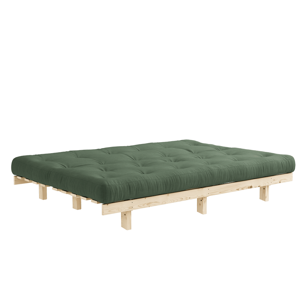 Karup Design LEAN RAW W. 5-LAYER MIXED MATTRESS OLIVE GREEN