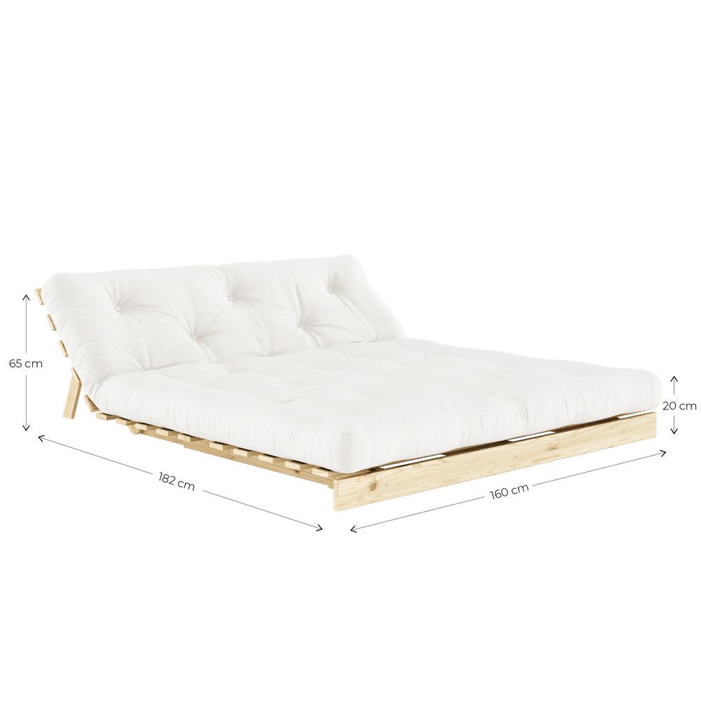 RACINES BRUTES 160X200 W. ROOTS MATELAS BORDEAUX