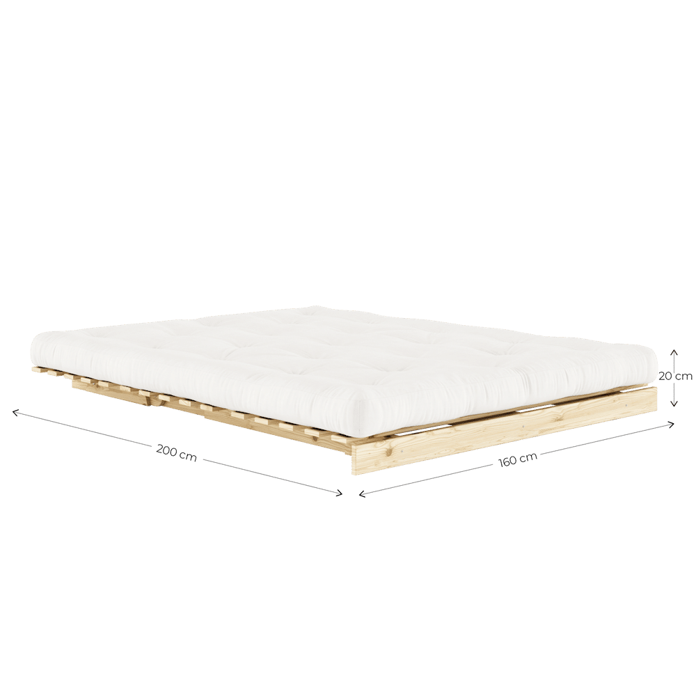 RACINES BRUTES 160X200 W. ROOTS MATELAS BORDEAUX