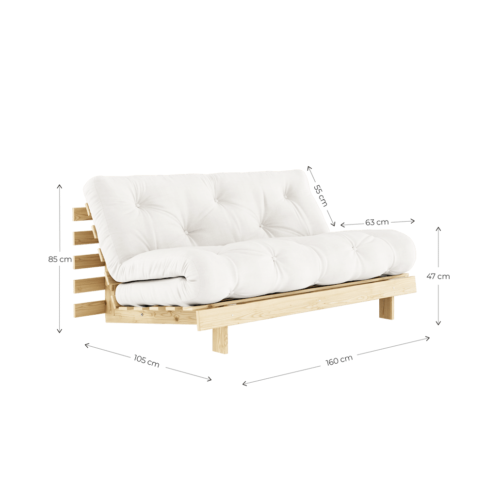 Karup Design RACINES 160X200 W. ROOTS MATELAS CLAY BRUN