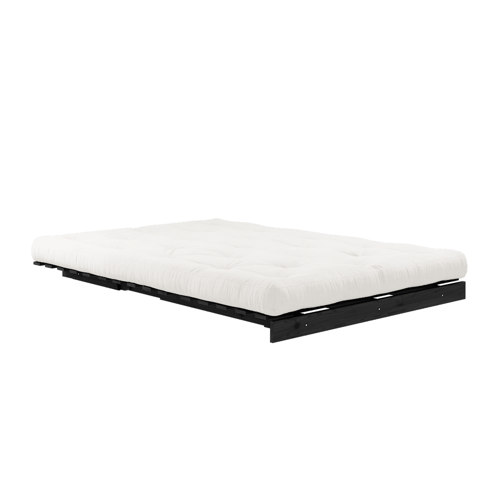 Design ROOTS NOIR LAQUÉ 140X200 W. ROOTS MATELAS NATUREL