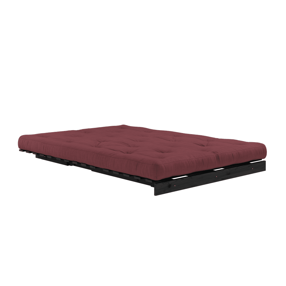 Karup Design ROOTS BLACK LACQUERED 140 X 200 W. ROOTS MATTRESS BORDEAUX