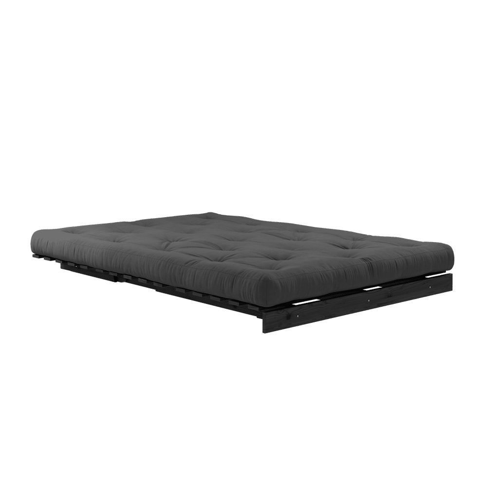 Karup Design ROOTS BLACK LACQUERED 140 X 200 W. ROOTS MATTRESS DARK GREY