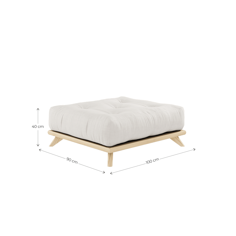 Karup Design SANS TABOURET CLAIR LAQUÉ W. MATELAS SANS TABOURET MARINE