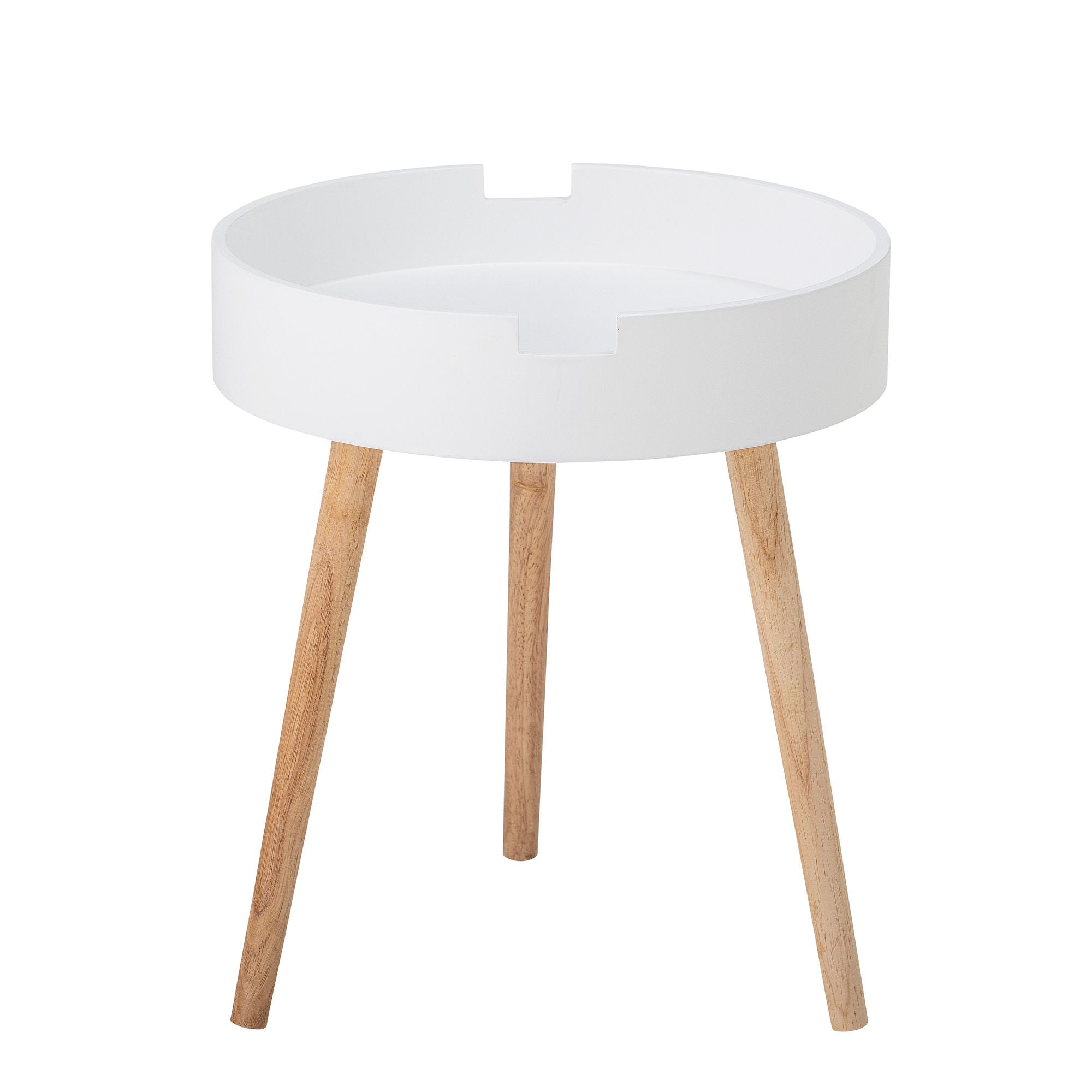 Bloomingville Table d'appoint Tapa, Blanc, Pin