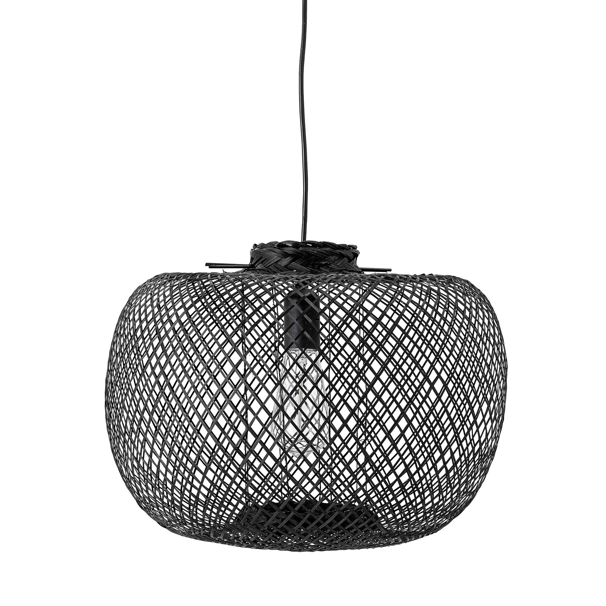 Bloomingville Suspension Rodi, Noir, Bambou