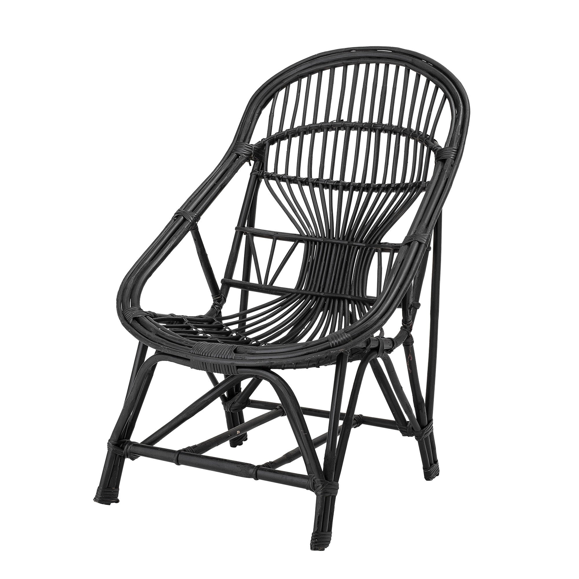 Bloomingville Silla Joline, Negro, Reed