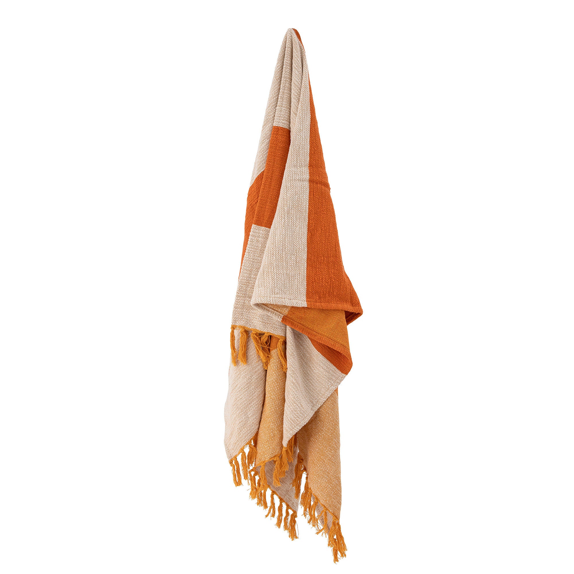 Bloomingville Motril Plaid, Orange, Coton