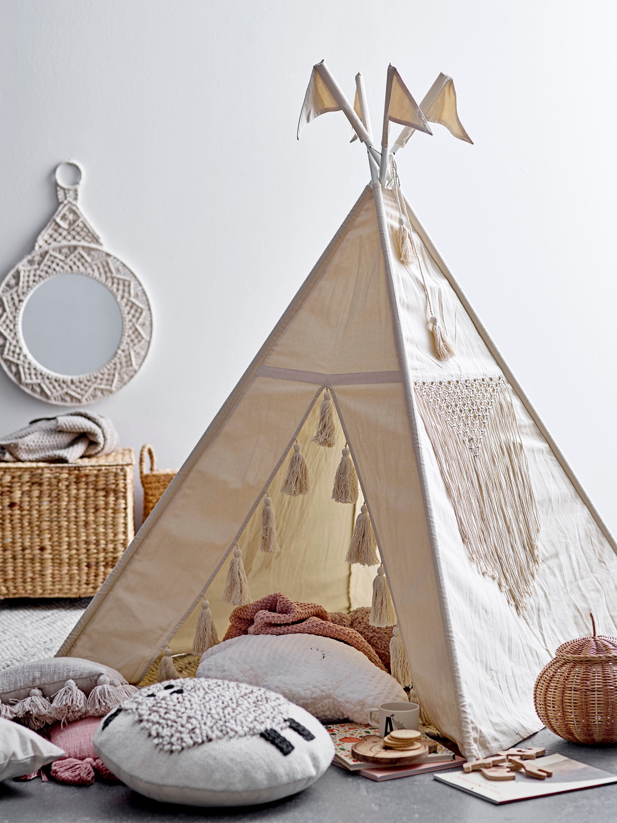 Blooming ville MINI Fardin Kinder Tipi, Natur, Baumwolle