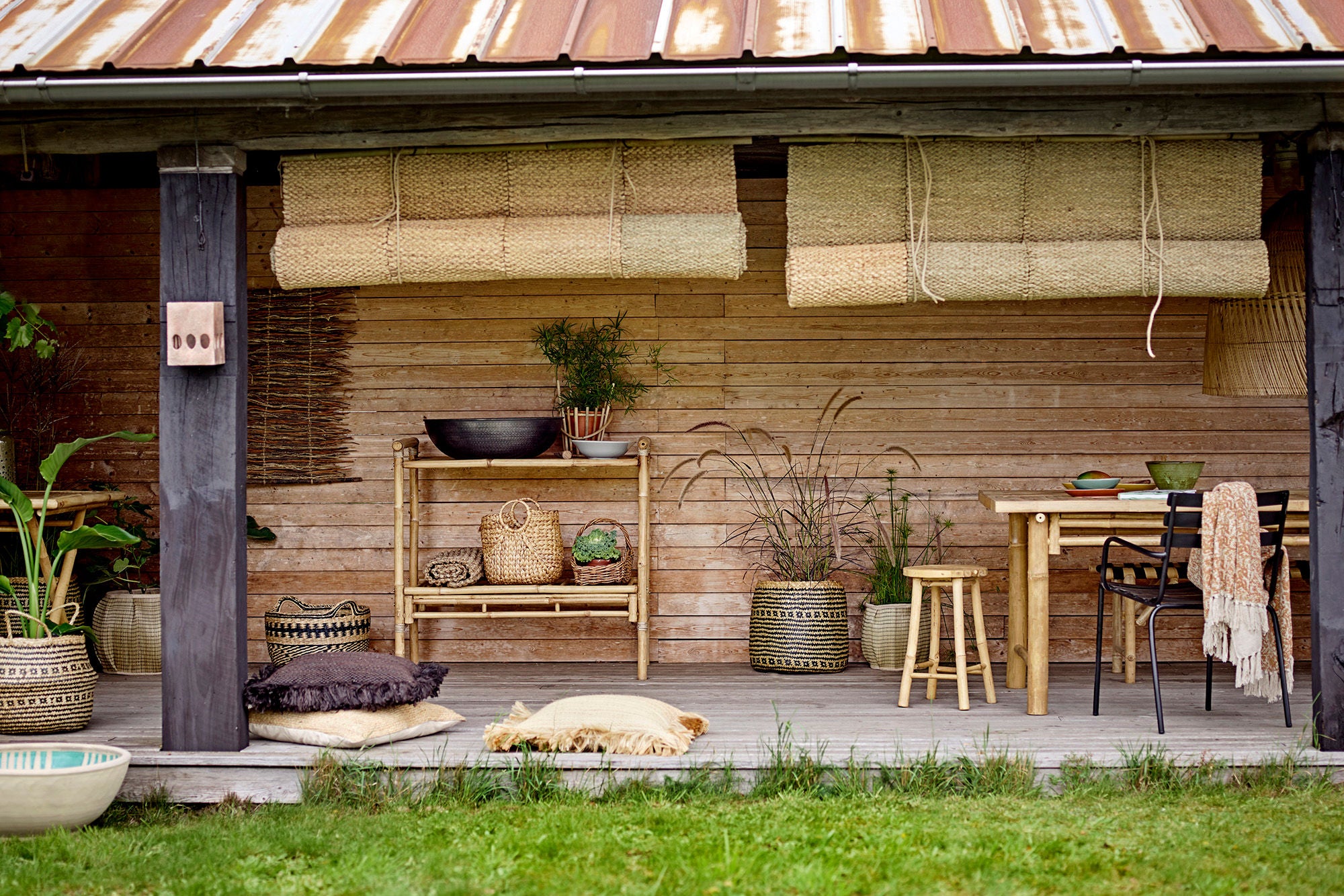 Bloomingville Tong Eettafel, Natuur, Bamboe