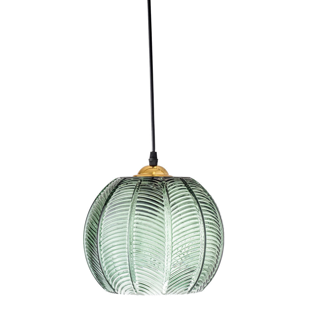 Bloomingville Lampe Suspendue Adar, Vert, Verre