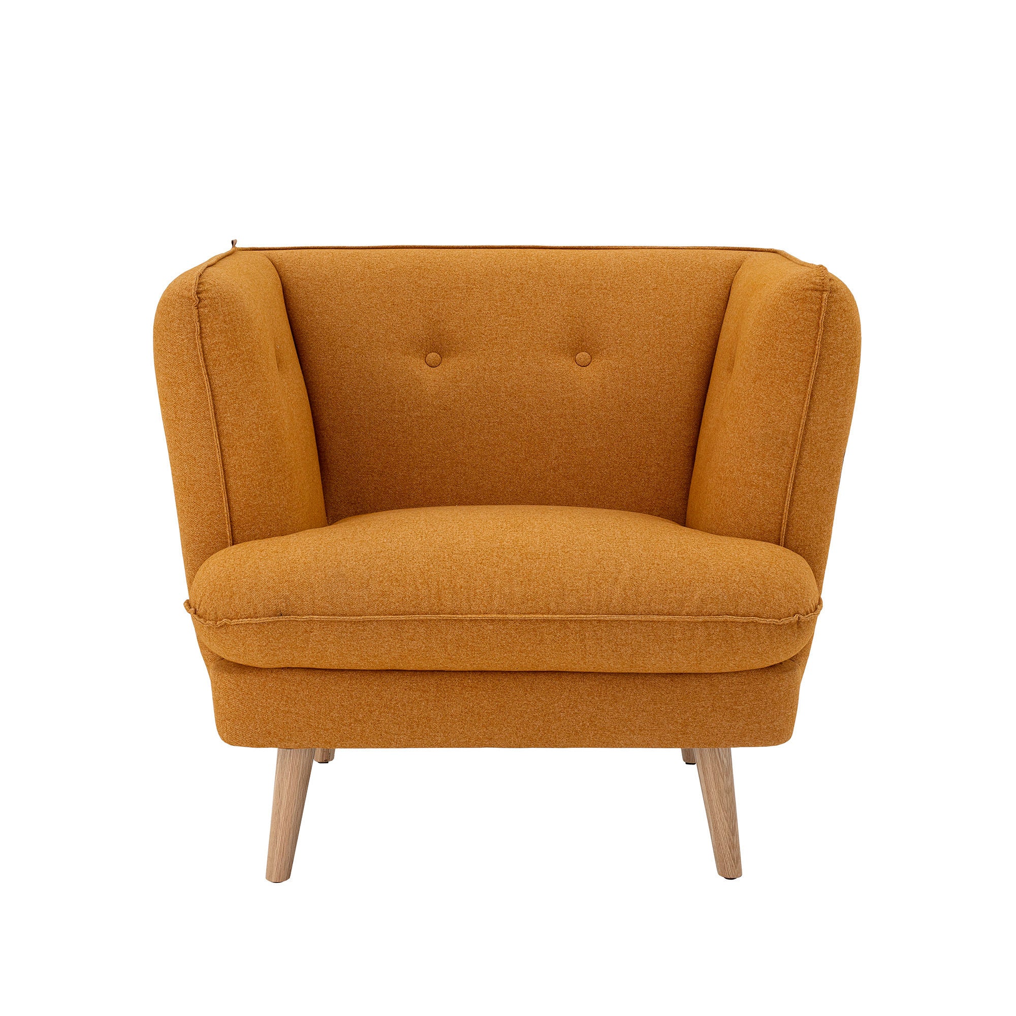 Bloomingville Fauteuil Elliot, Orange, Polyester