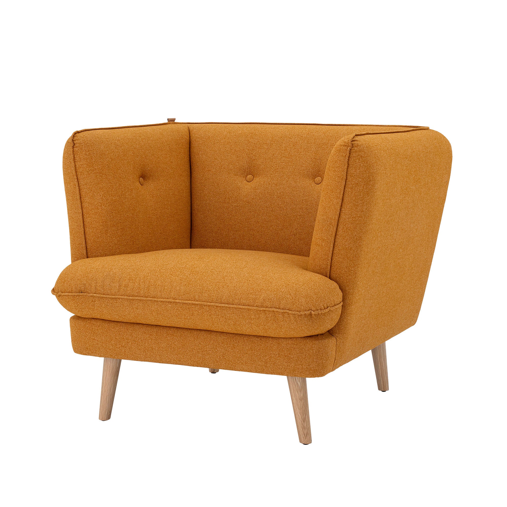 Bloomingville Fauteuil Elliot, Orange, Polyester