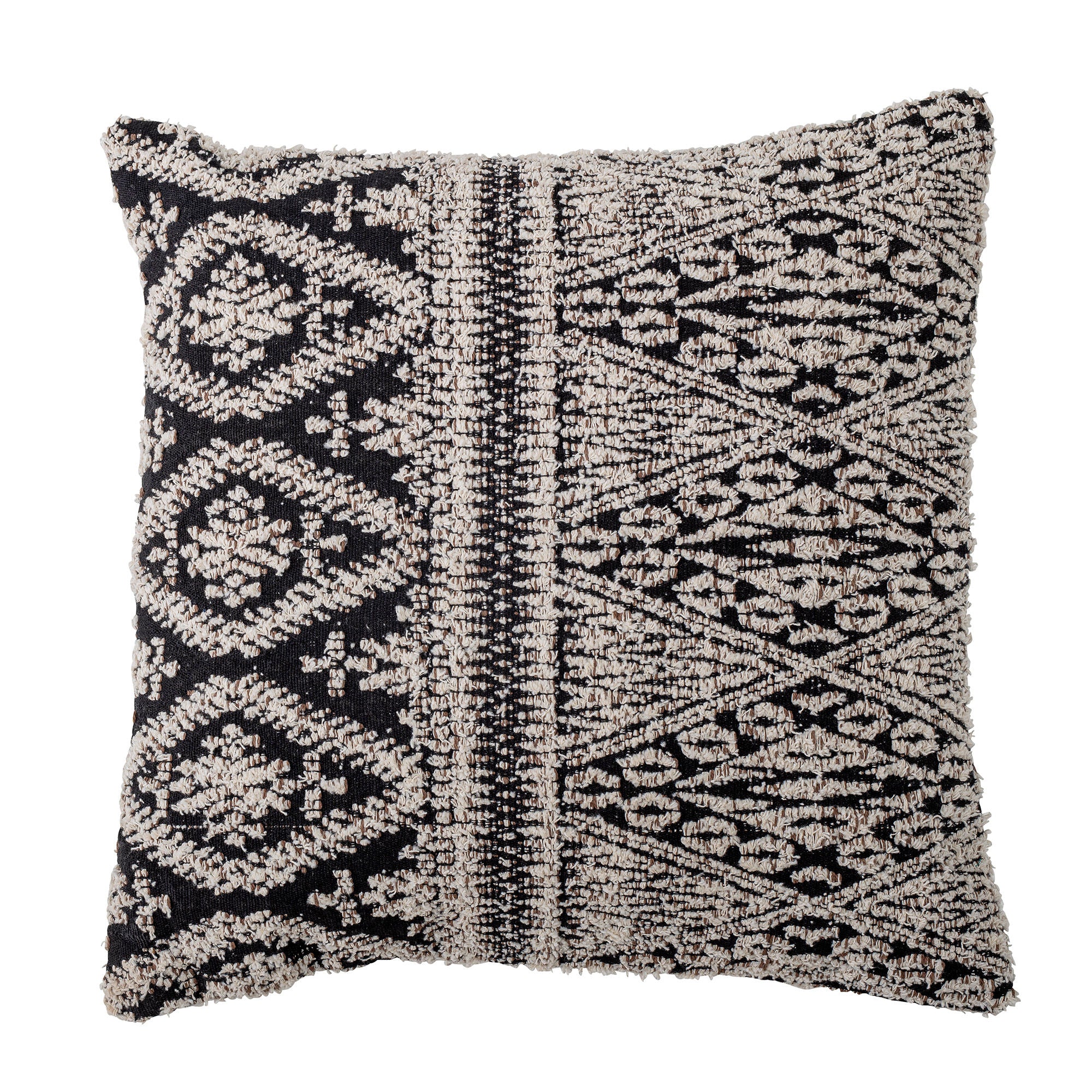 Bloomingville Coussin Kuno, Noir, Coton