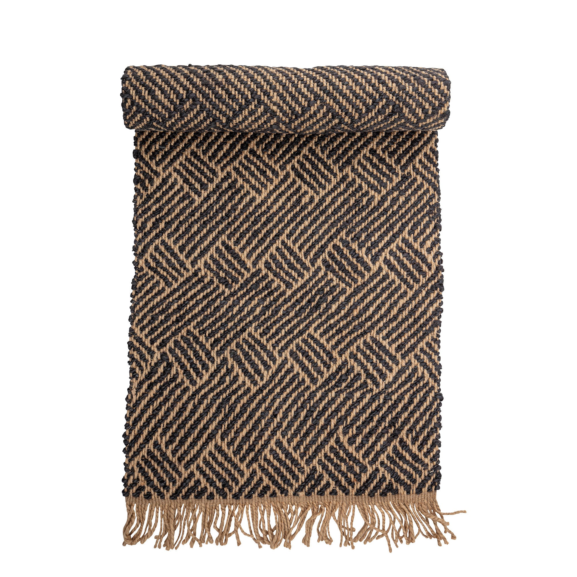 Bloomingville Tapis Aby, Noir, Jute