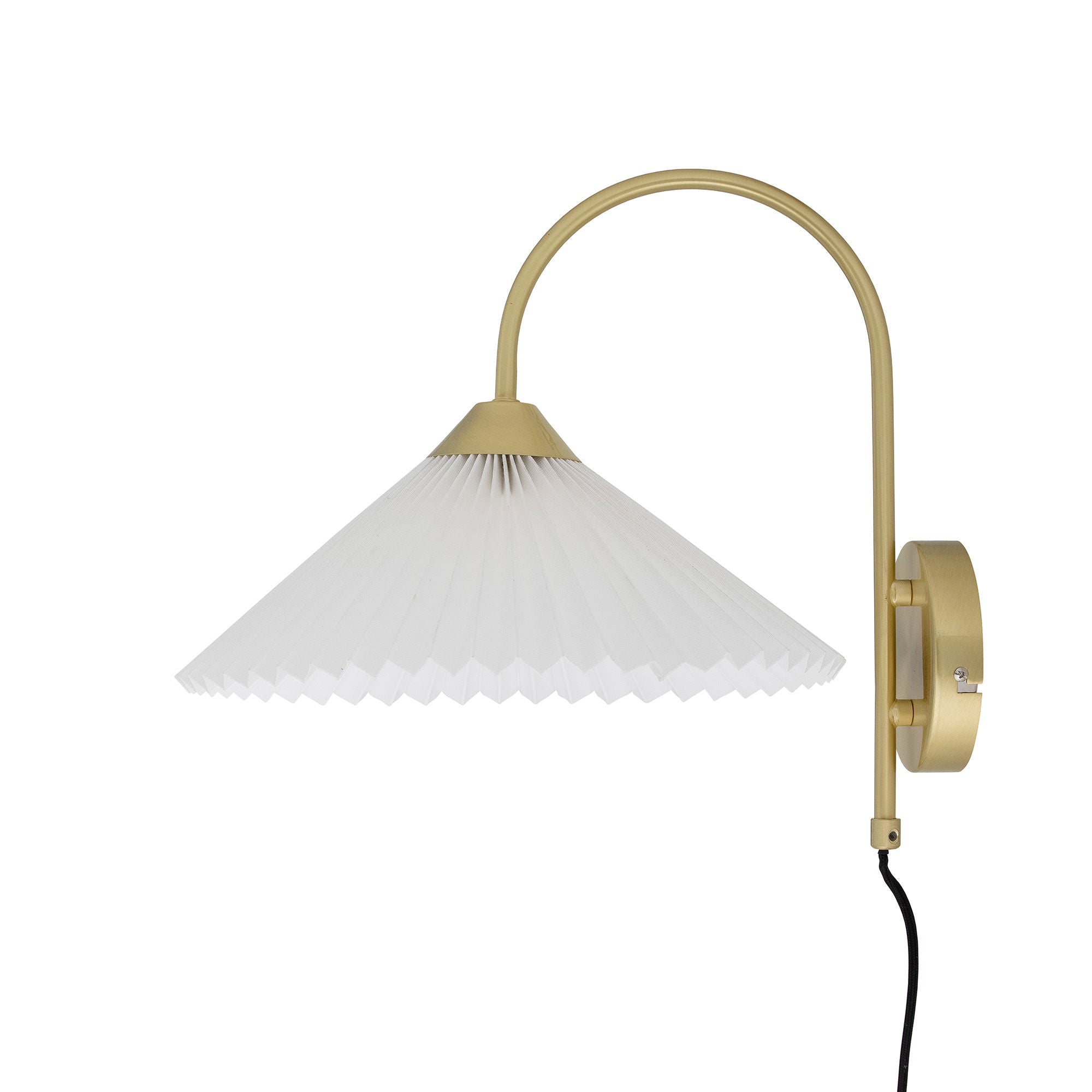 Bloomingville Lampe murale Firdes, Laiton, Lin