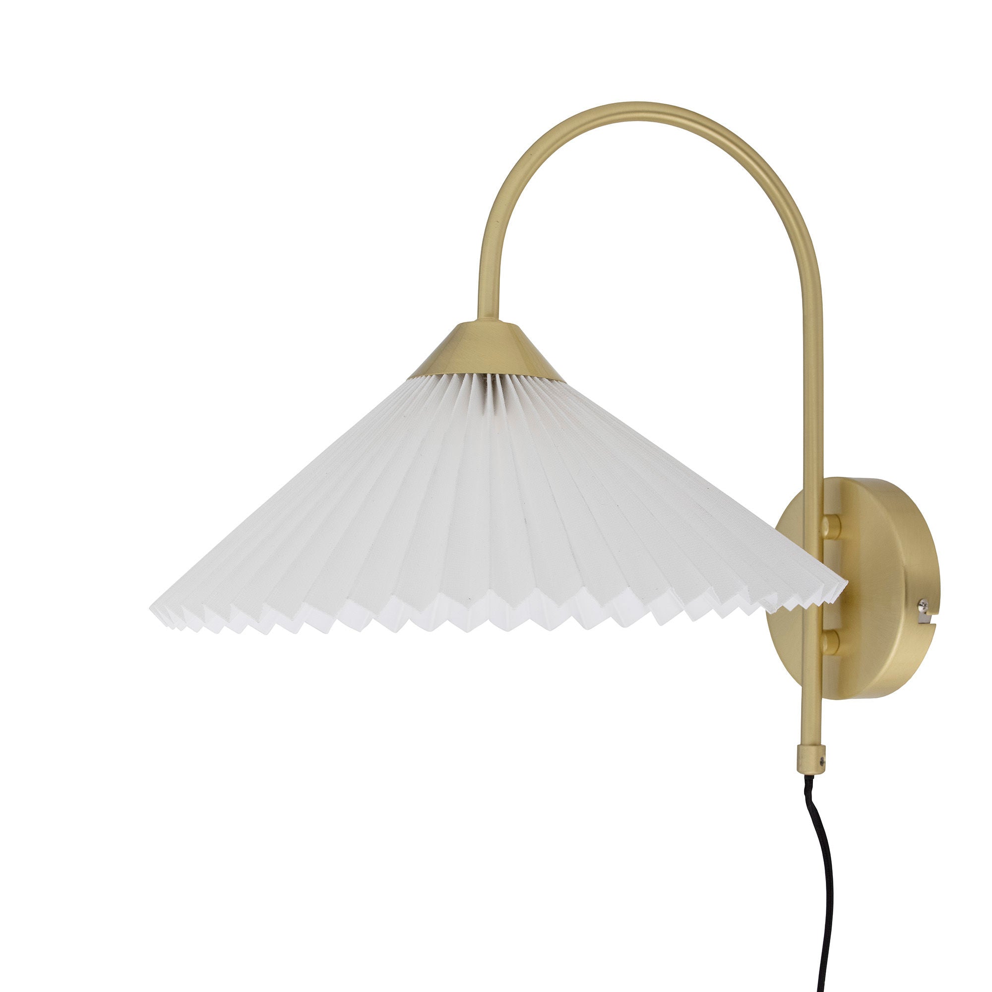 Bloomingville Firdes Wandlamp, Messing, Linnen