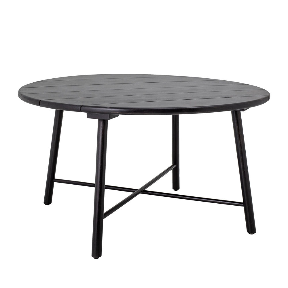 Creative Collection Mesa de comedor Lope, negro, acacia