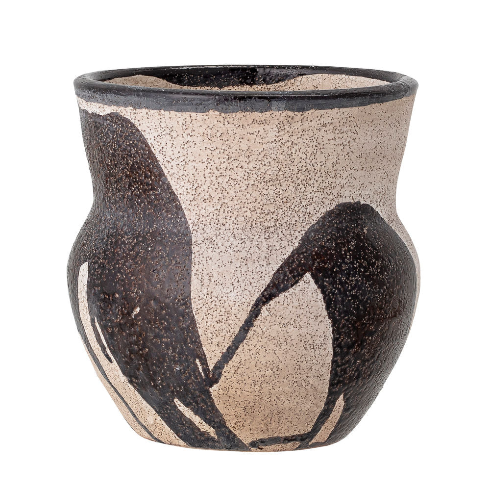 Bloomingville Nala Pot de fleurs, Noir, Terracotta