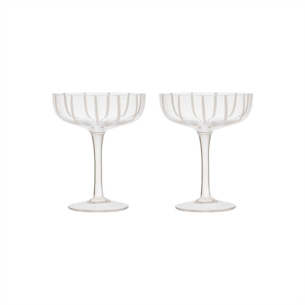 OYOY LIVING Mizu Coupe Verre-Ensemble de 2-Clair