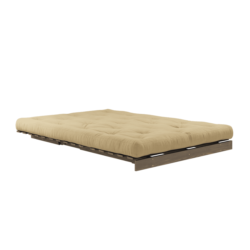 Karup Design ROOTS CAROB BROWN 140 X 200 W. ROOTS MATTRESS WHEAT BEIGE