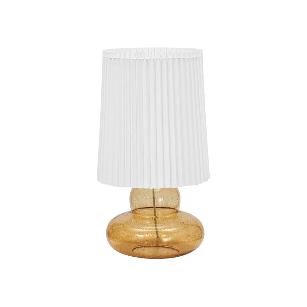 House Doctor Lampe de table avec abat-jour, Ribe, Ambre