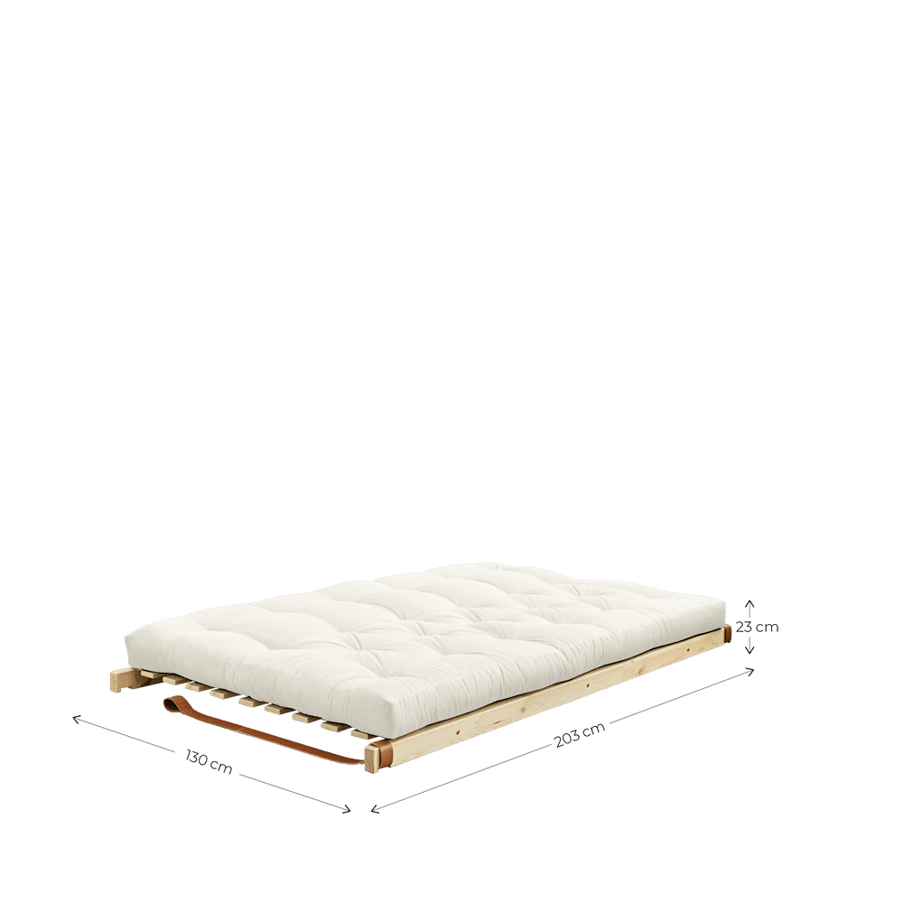 Karup Design JUMP CLEAR LACQUERED W. 5-LAYER MIXED MATTRESS NAVY