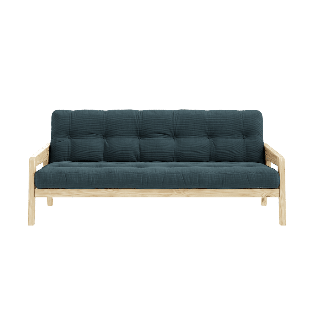 Conception GRAB CLAIR LAQUÉ W. MATELAS MIXTE 5 COUCHES BLEU PÂLE