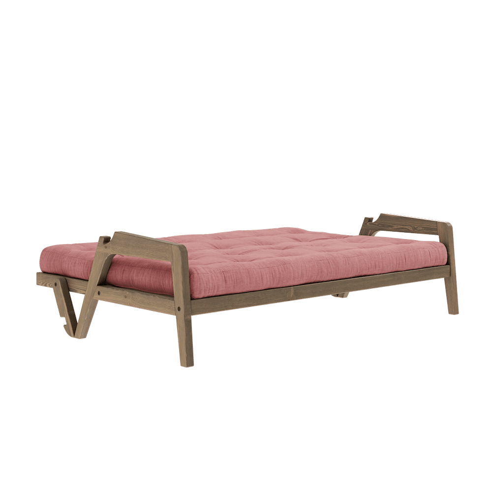 Karup Design GRAB CAROB LACQUERED W. 5-LAYER MIXED MATTRESS SORBET PINK