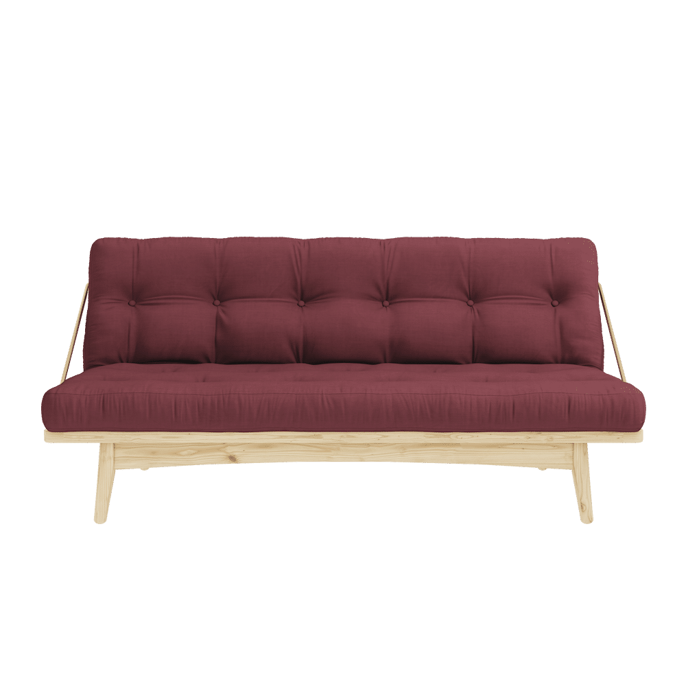 Karup Design FOLK KLARLACKIERT MIT 5-SCHICHT-MISCHMATRATZE BORDEAUX