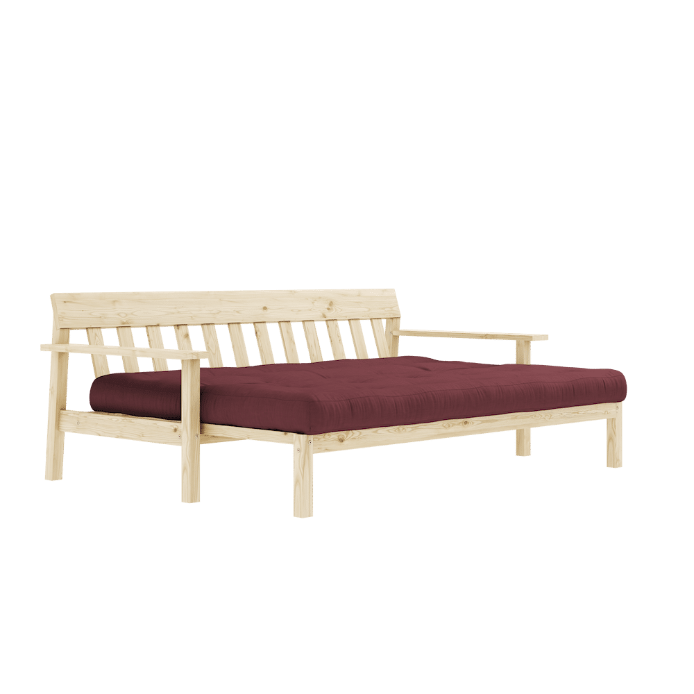 Karup Design UNWIND KLARE LACKIERT W. 5-Schicht GEMISCHTE MATRATZE BORDEAUX