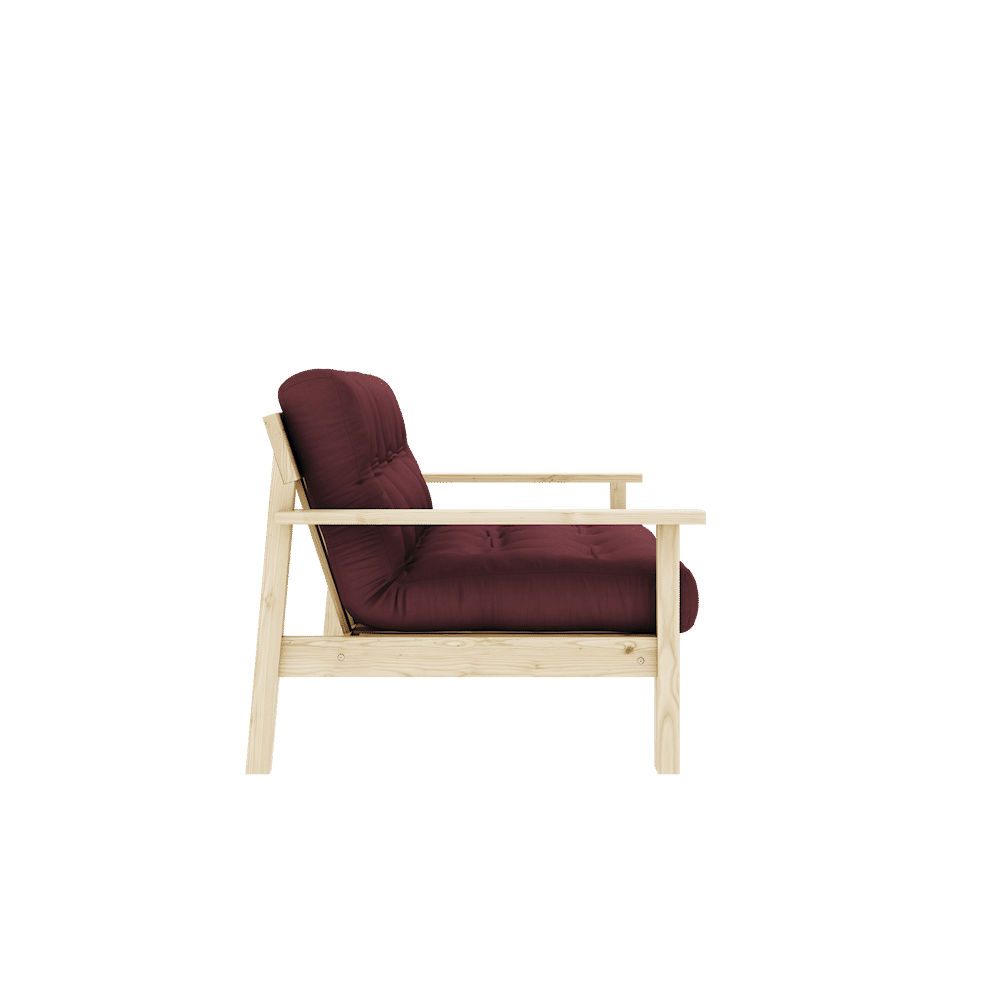 Karup Design UNWIND KLARE LACKIERT W. 5-Schicht GEMISCHTE MATRATZE BORDEAUX