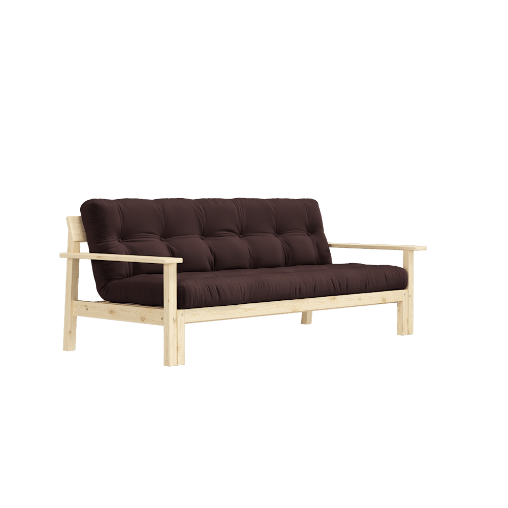 Le concepteur DÉBOUT CLAIR LAQUÉ W. MATELAS MIXTE 5 COUCHES BRUN