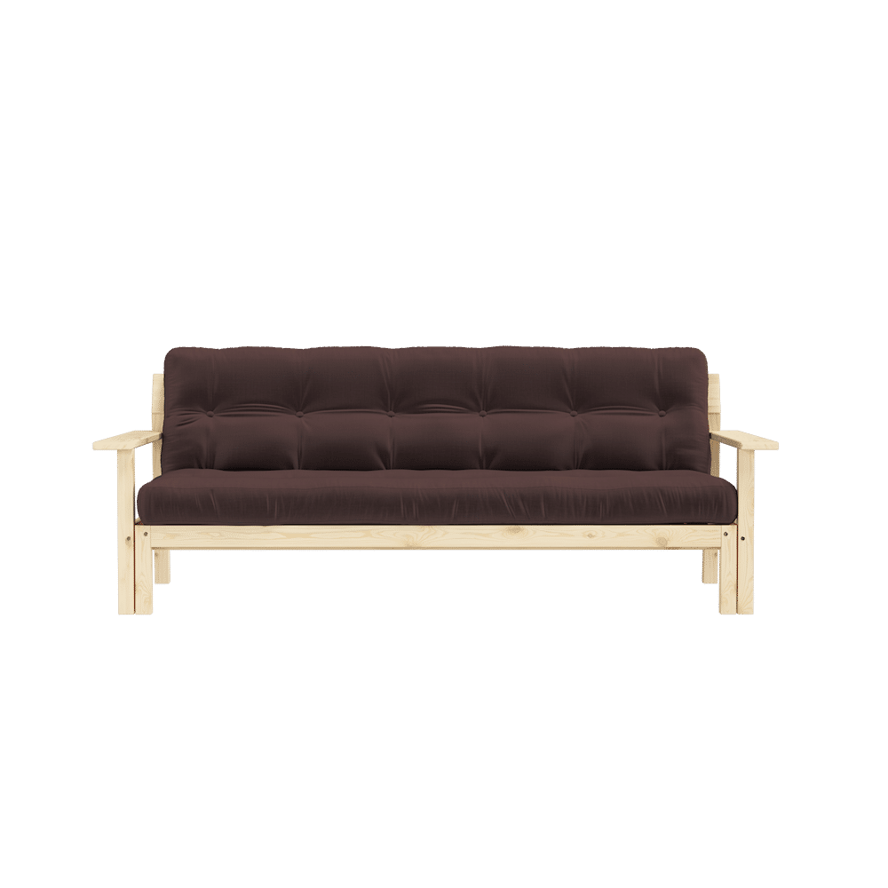 Le concepteur DÉBOUT CLAIR LAQUÉ W. MATELAS MIXTE 5 COUCHES BRUN