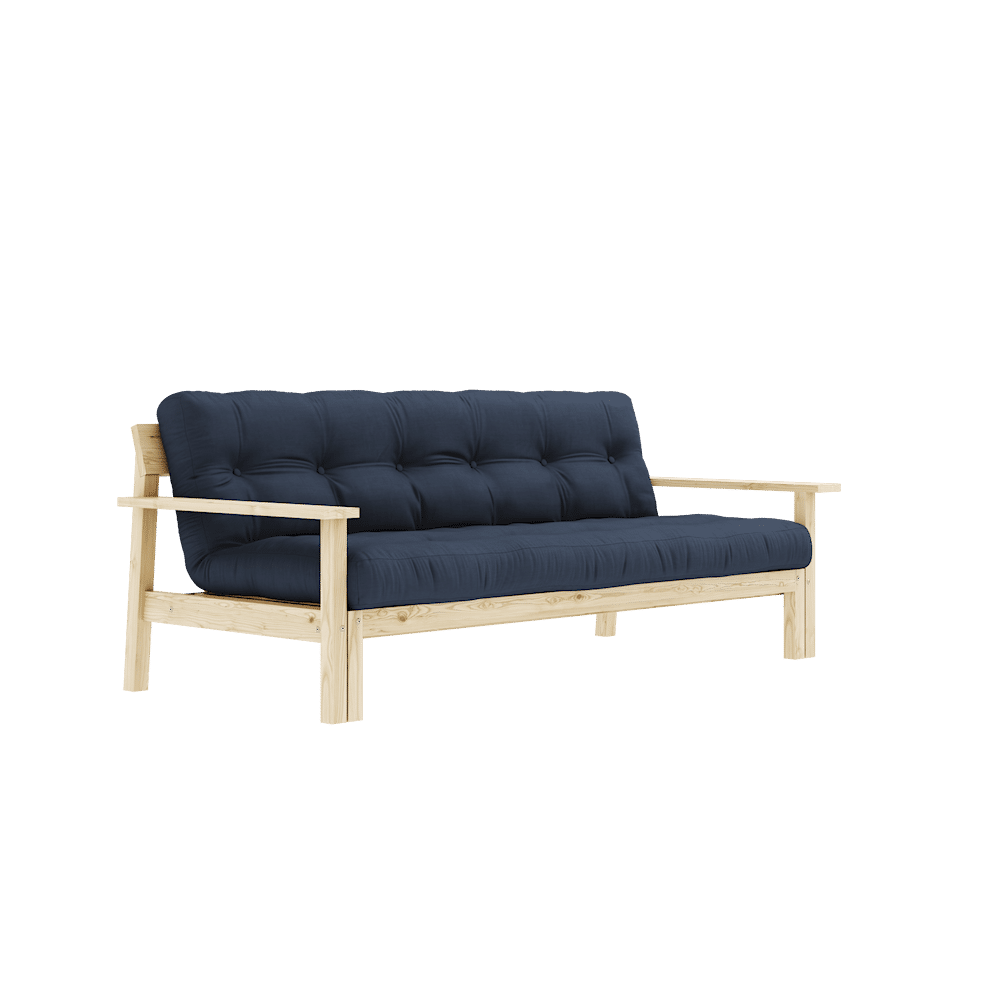 Designer UNWIND KLARE LACQUERED W. 5-Schicht GEMISCHTE MATRATZE NAVY