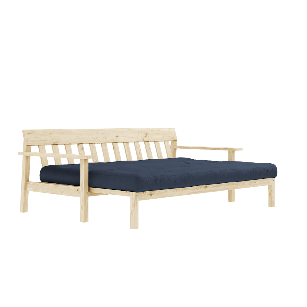 Designer UNWIND KLARE LACQUERED W. 5-Schicht GEMISCHTE MATRATZE NAVY