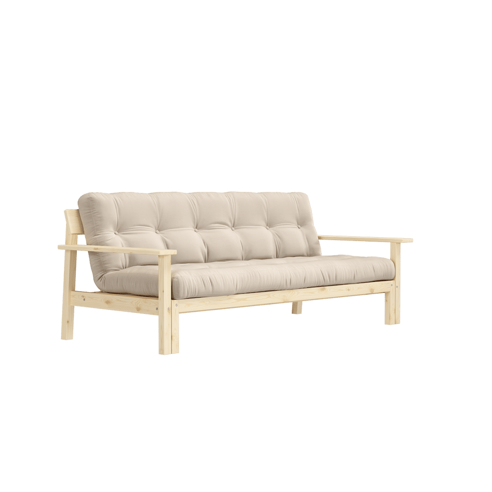 Diseñador UNWIND CLEAR LACQUERED W. COLCHÓN MIXTO 5 CAPAS BEIGE