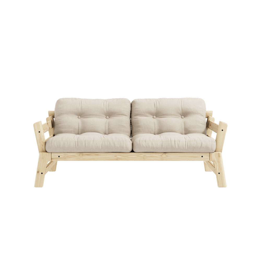 ÉTAPE CLAIRE LAQUÉE W. MATELAS STEP BEIGE