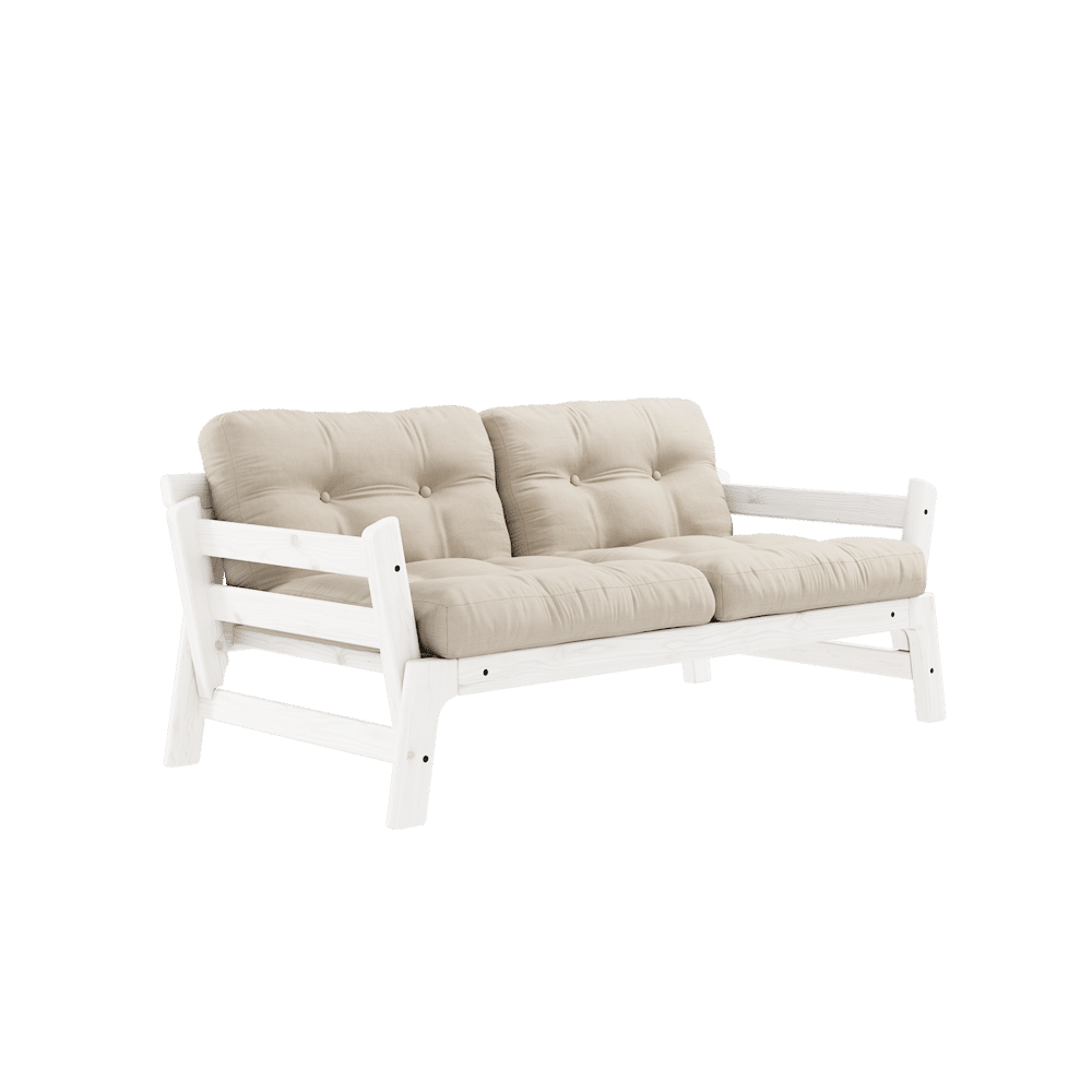 Karup Design PASO LACADO BLANCO CON COLCHONES PASO BEIGE