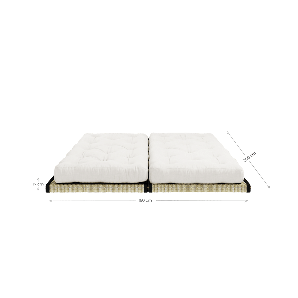 Karup Diseño CHICO NATURAL W. 2 TATAMI 80X200 W. 2 CHICO COLCHÓN SET NATURAL