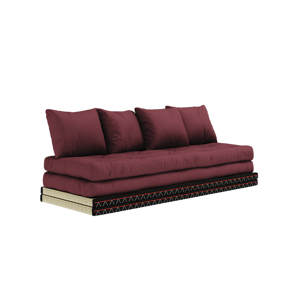 Karup Design CHICO BORDEAUX W. 2 TATAMI 80 X 200 W. 2 CHICO MATTRESS SET BORDEAUX