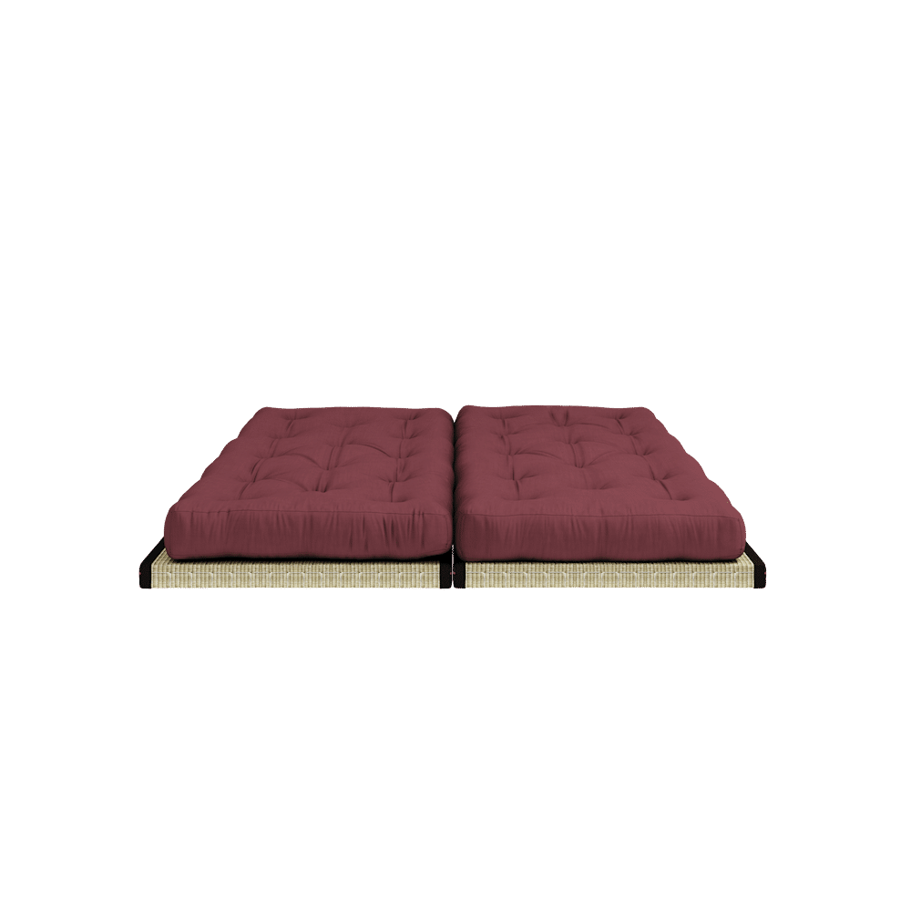 Karup Design CHICO BORDEAUX W. 2 TATAMI 80 X 200 W. 2 CHICO MATTRESS SET BORDEAUX