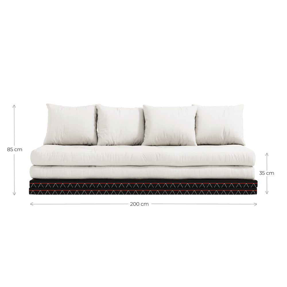 Karup Design CHICO BORDEAUX W. 2 TATAMI 80 X 200 W. 2 CHICO MATTRESS SET BORDEAUX