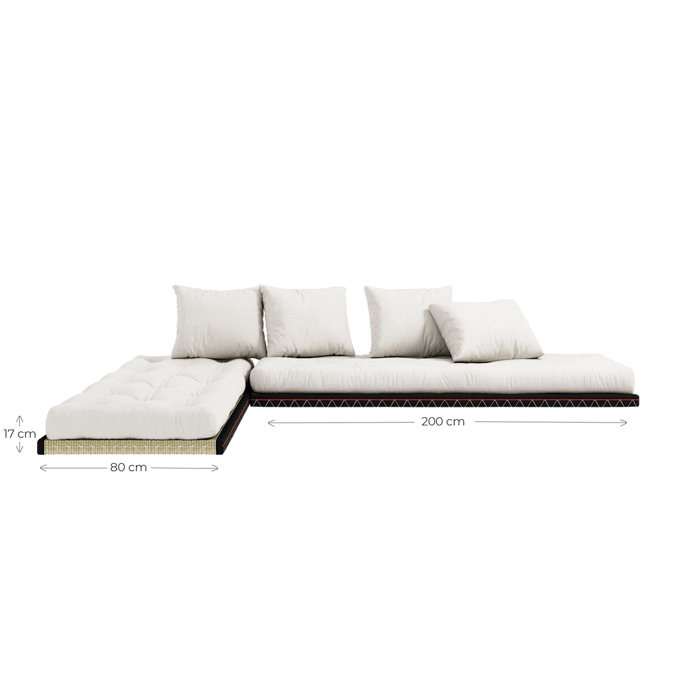 Karup Design CHICO BORDEAUX W. 2 TATAMI 80 X 200 W. 2 CHICO MATTRESS SET BORDEAUX