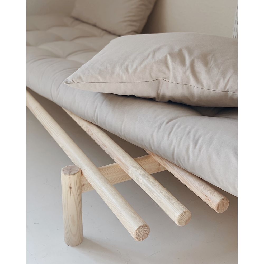 Karup Design PACE DAYBED CLARO LACADO W. COLCHÓN DE 4 CAPAS MIXTO NATURAL