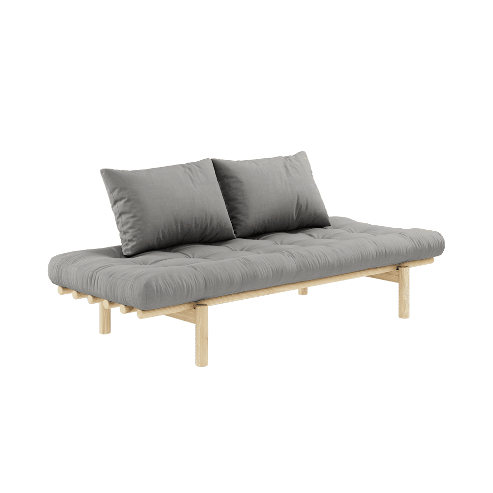 Karup Design PACE DAYBED CLARO LACADO W. COLCHÓN MIXTO 4 CAPAS GRIS